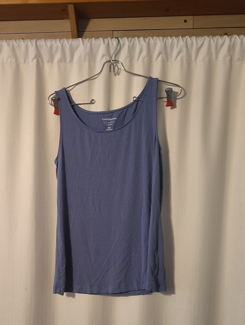 croft & barrow Women's Scoop Neck Tank Top in Slate Blue